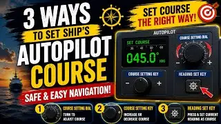 Autopilot Course Setting Explained | How to Set Course on Autopilot | Nav Aids Training🚢⚓🧭