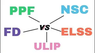 PPF VS NSC VS FD VS ELSS Vs ULIP | Which is better