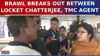 BJP's Locket Chatterjee Confronts Alleged TMC Agent; Verbal Spat at Hooghly Polling Booth | Top News
