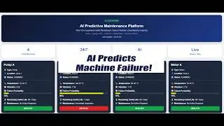 AI Predictive Maintenance | React | Spring Boot | FastAPI | Machine Learning | Full Stack Project