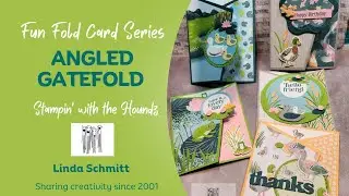 Angled Gatefold Fun Fold Series featured Charming Duck Pond
