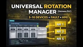 Scalable Device Rotation Manager in Siemens TIA Portal (SCL, HMI, Runtime Balancing)