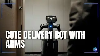 This adorable robot butler is built for smart deliveries in hotels, hospitals, and offices