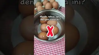Yuk dicoba..rebus telur dengan api kecil dan 5 sendok air.Jangan lupa panci ditutup ya bun  #telur