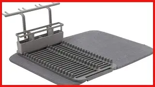 Great product -  Umbra UDRY Rack and Microfiber Dish Drying Mat-Space-Saving Lightweight Design Fold
