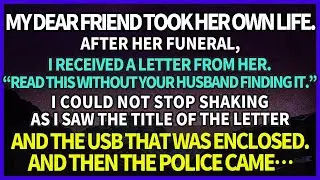 My dear friend took her own life. Later, I got a letter saying, 
