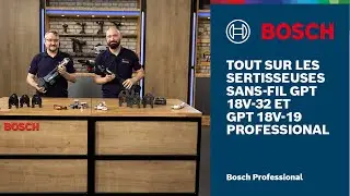 Tout sur les sertisseuses sans-fil GPT 18V-32 Professional et GPT 18V-19 Professional