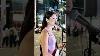 Shirina busking in Sydney 🩷 #busking #shirina