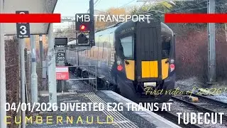 Diverted trains at Cumbernauld 04/01/2025