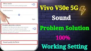 Vivo V50e 5G Sound Problem | Vivo V50e 5G Volume Problem | How to Increase Sound in Vivo V50e 5G