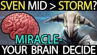 Sven Carry Mid Lane NEW META by MIRACLE vs Storm Spirit Dota 2 Pro Gameplay
