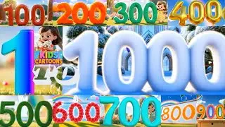 1 to 1000 | Numbers 1 to 1000 | Top Nursery Rhymes | Preschool | Kids Cartoons | Kids Learning