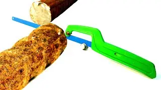 How To Make a good mini hacksaw using old plastic can at home/homemade junior mini hacksaw