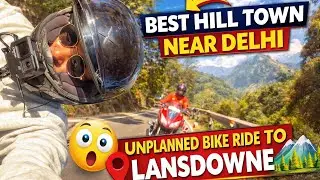Unplanned Bike Ride to Lansdowne 😍 | Best Hill Town Near Delhi