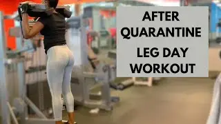 FIRST DAY BACK IN THE GYM AFTER QUARANTINE | GYM WORKOUT AFTER QUARANTINE