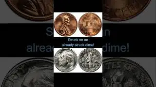 Crazy 10 cent penny error! #coin #rarepenny #money #pennyfinds #error #rare #errorcoins #history