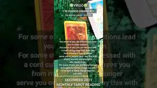 Virgo ✨December 2021 🔮 Monthly Tarot & Astrology Reading ✨ CardSays