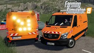 FS19 - Mercedes-Benz Sprinter Road Service - Car mod for Farming Simulator 2019
