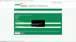 Market Information Services Statistics Database Tutorial