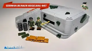 German Bunker Regelbau 667 - COBI 3136 - (speed build) #cobi #bricks 