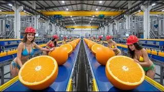 From Fresh Oranges to Bottled Juice | Satisfying Factory Process