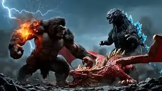014 a slow motion scene of kingkong punching 54271309