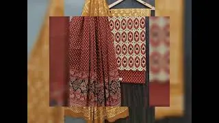 Bright and Colourful Handblock Printed Pure cotton dress materials(2.50mtr)890₹ free shipping