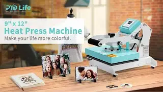 PYD Life New Mini Flat Heat Press Machine, Work with All Flat Sublimation Blanks.