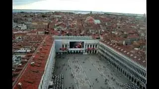 The View From BELL TOWER in Venice, Italy