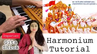 Yada Yada Hi Dharmasya | Important #Gita Shlok | Mahabharat Shlok - Harmonium Notation with Meaning