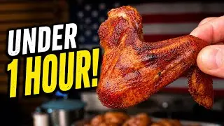 Smoked Chicken in Under 1 Hour | Hot & Fast Wings and Drums on the Pellet Grill