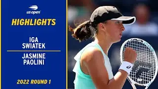 Iga Swiatek vs. Jasmine Paolini Highlights | 2022 US Open Round 1