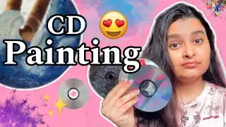 Painting CDs | CD Art Acrylic painting | beautiful painting for beginners | Colours of my mind