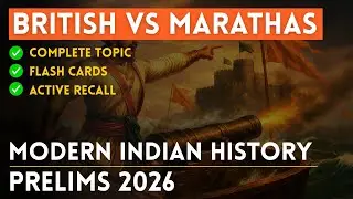 Complete Modern Indian History for UPSC Prelims 2026 *Flash Cards & Active Recall* Lecture 03