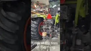 New Class Tractor Getting Ready To Come To The Farm With An Absolute Huge Set Of Tires.