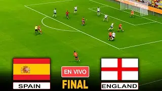 🔴LIVE : SPAIN vs ENGLAND - FINAL | UEFA EURO 2024 - MATCH LIVE TODAY | REALISTIC PES GAMEPLAY