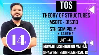 Ch- 4 M.D.M. | DRAW BMD NUMERICAL 12 |MSBTE| Theory of structure | SEM5| TOS |K SCHEME|315313|