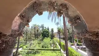 #Seville Real Alcazar | Royal Alcazar Gardens | Jardin 🪴 de la Danza | Fuente de la Fama | tour.
