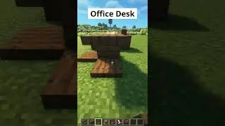 💼 Build an EASY Minecraft Office Desk in 30 Seconds!  #minecraft #shorts #guide #viralshorts
