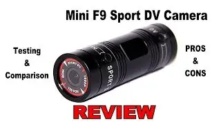 🔥 REVIEW: Mini F9 Sports DV Camera. Unboxing, Testing and Comparison. Live Hunting Footage!