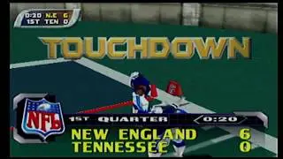 NFL Blitz 2001 Partriots Vs Titans. Mostly Just Tackling.