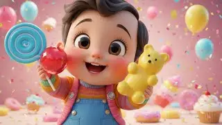 Sweet Treats Dance Song for Kids! 🍭🍩🍰 | Fun Dance Party | Cartoon Song | Nursery Rhyme & Baby Song