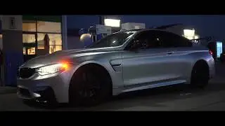 BMW M4 F82 CARPORN AT NIGHT
