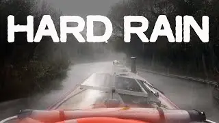 Heavy rain: Hard narrowbooat cruising on the canals