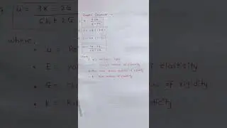 Elastic Constant #youtubeshorts #ytshorts #shorts