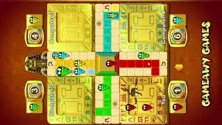 Ludo Gameplay 4 Players Rush Mode #93 | Ludo King Game | Gameawy Games