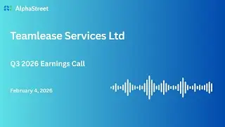 Teamlease Services Ltd Q3 FY2025-26 Earnings Conference Call