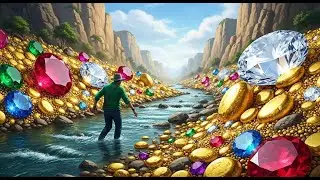 Found a river full of gold and gems! A mountain abandoned for thousands of years!