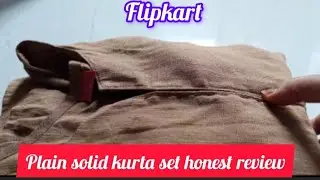 Flipkart Kurta Set Review | Plain Brown Rayon Kurta with Dupatta | Honest Review #KurtaSetReview