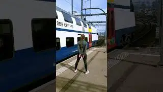 Handcuffed submissive at Zurich-&Ouml;rlikon station / Subbi in Handschellen am Bahnhof Z&uuml;rich-&Ouml;rlikon